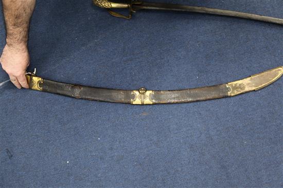 A George III Grenadier Company officers sword of the 53rd Regiment of Foot (Kings Shropshire Light Infantry),